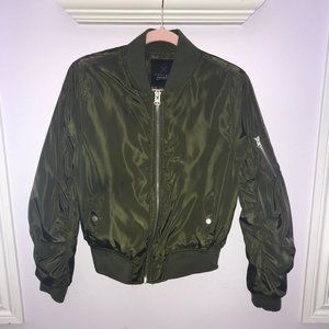Green Bomber Jacket